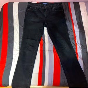 Aeropastle Men’s Slim Straight Black Jeans 31x32